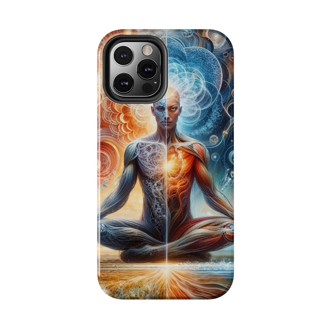 Cosmic Meditation Harmony - Tough Phone Case - Phone Case - g(0D·IO) - iPhone 13 Mini - -