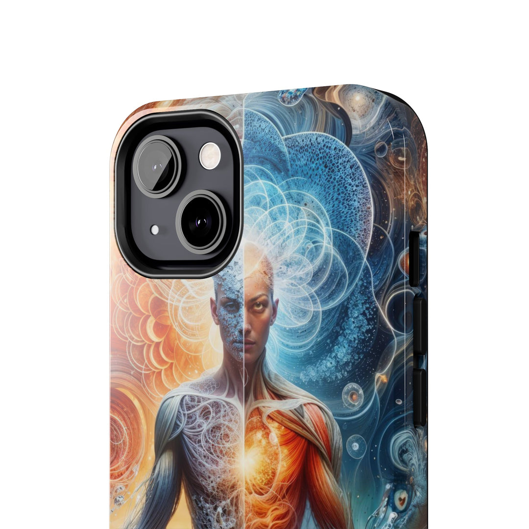 Cosmic Meditation Harmony - Tough Phone Case - Phone Case - g(0D·IO) - iPhone 13 Mini - -