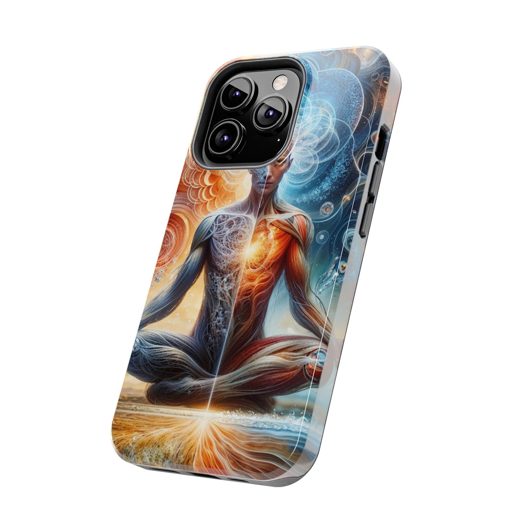 Cosmic Meditation Harmony - Tough Phone Case - Phone Case - g(0D·IO) - iPhone 13 Mini - -