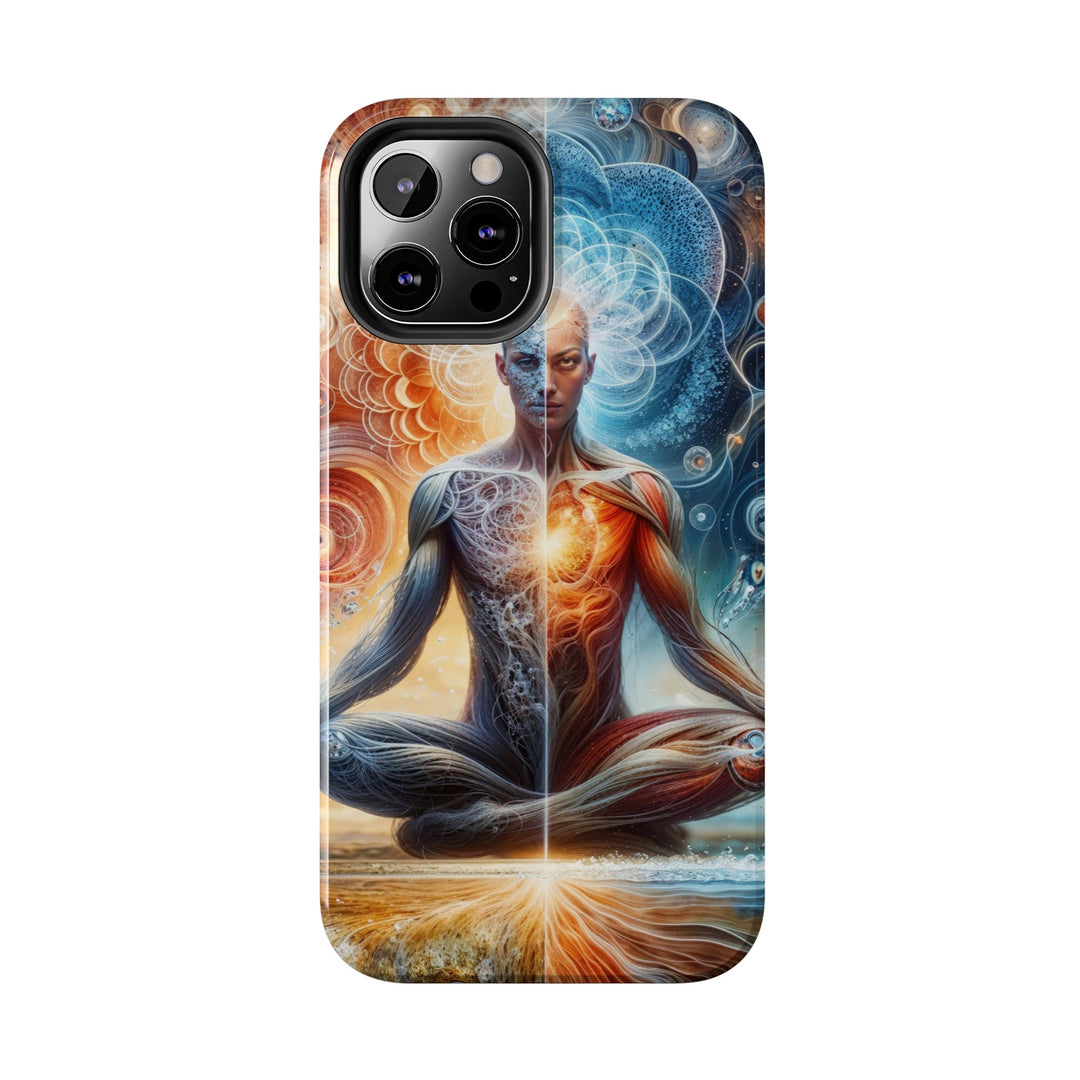 Cosmic Meditation Harmony - Tough Phone Case - Phone Case - g(0D·IO) - iPhone 13 Mini - -