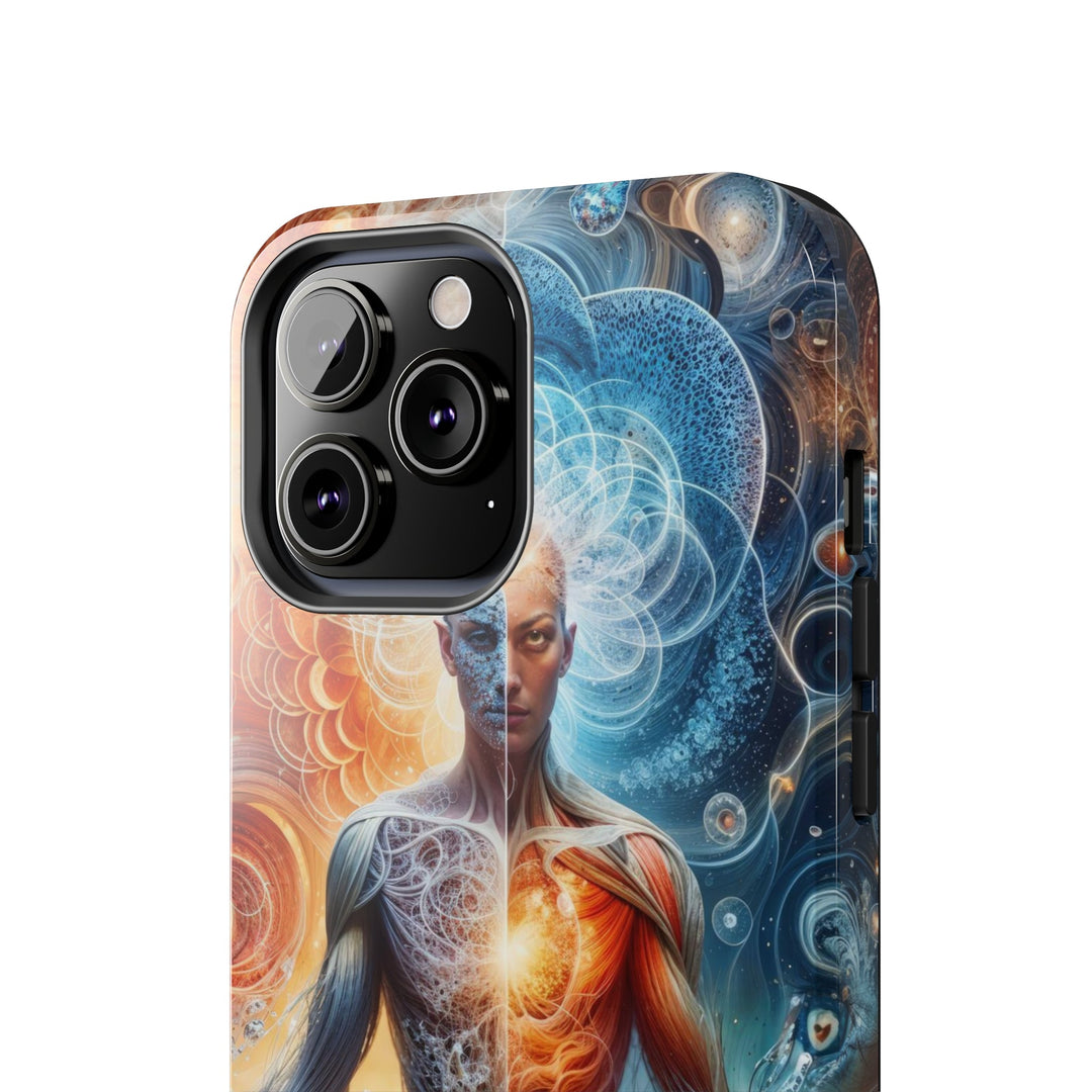 Cosmic Meditation Harmony - Tough Phone Case - Phone Case - g(0D·IO) - iPhone 13 Mini - -