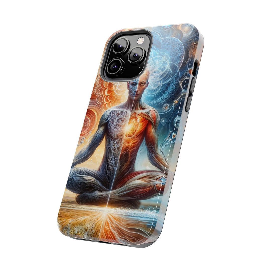 Cosmic Meditation Harmony - Tough Phone Case - Phone Case - g(0D·IO) - iPhone 13 Mini - -