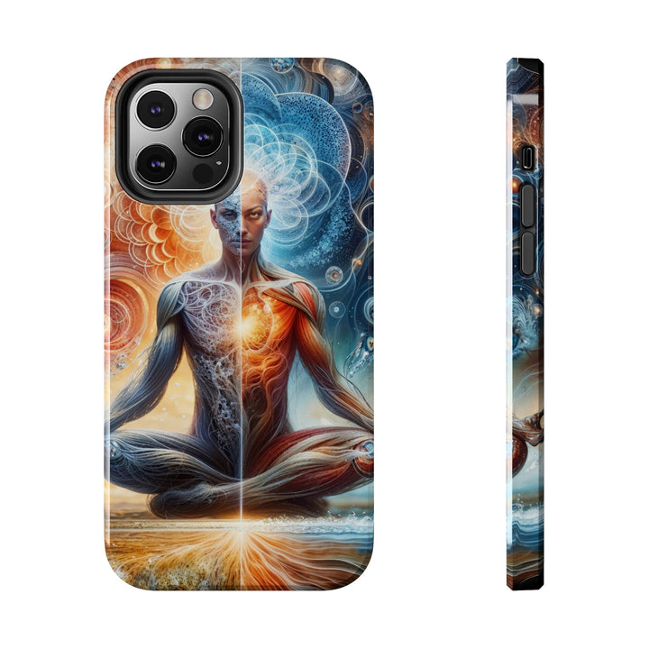 Cosmic Meditation Harmony - Tough Phone Case - Phone Case - g(0D·IO) - iPhone 12 Pro - -