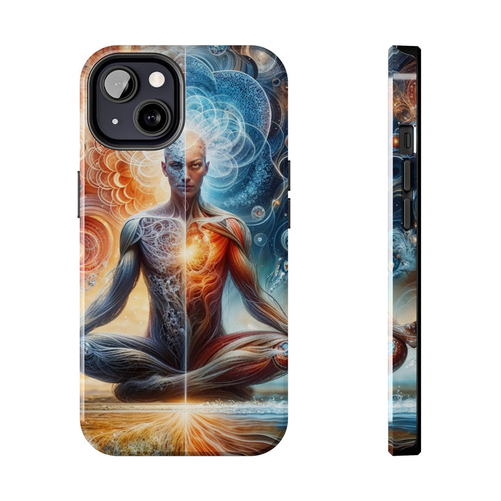 Cosmic Meditation Harmony - Tough Phone Case - Phone Case - g(0D·IO) - iPhone 13 - -