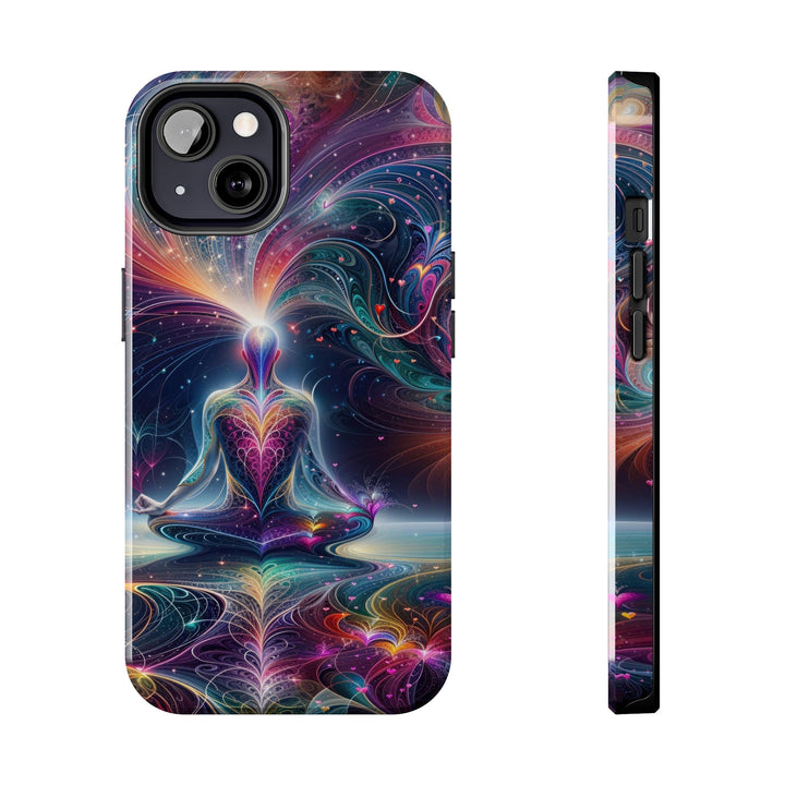 Cosmic Meditation Harmony - Tough Phone Case - Phone Case - g(0D·IO) - iPhone 13 - -