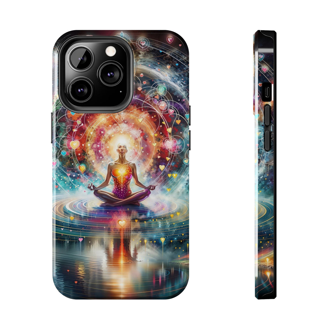 Cosmic Meditation Harmony - Tough Phone Case - Phone Case - g(0D·IO) - iPhone 13 Pro - -