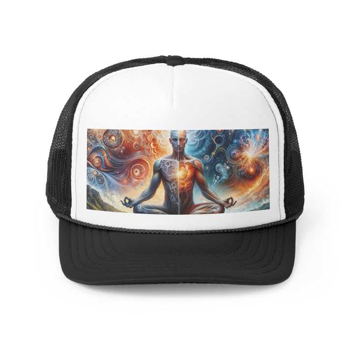 Cosmic Meditation Harmony - Trucker Hat - Hats - g(0D·IO) - Black - One size -