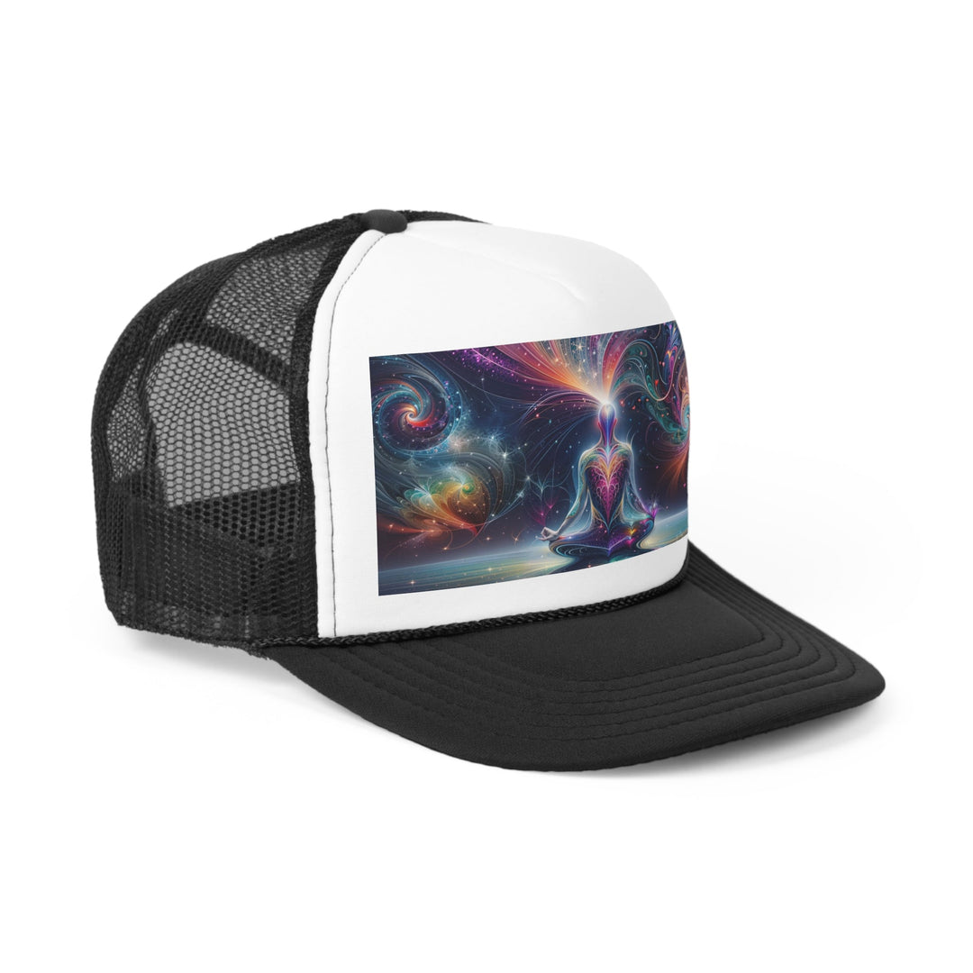 Cosmic Meditation Harmony - Trucker Hat - Hats - g(0D·IO) - Pink - One size -