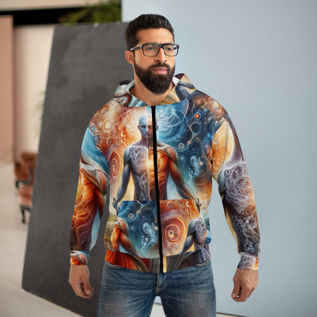 Cosmic Meditation Harmony - Unisex Zip Hoodie - All Over Prints - g(0D·IO) - XS - -