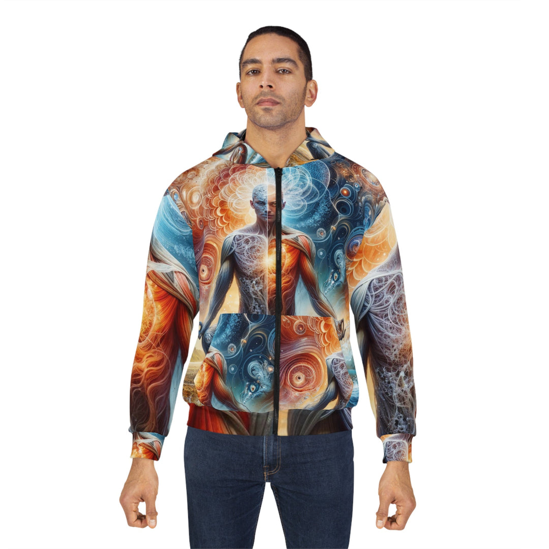 Cosmic Meditation Harmony - Unisex Zip Hoodie - All Over Prints - g(0D·IO) - XS - -