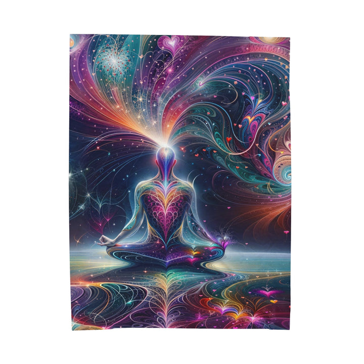 Cosmic Meditation Harmony - Velveteen Plush Blanket - All Over Prints - g(0D·IO) - 60" × 80" - -