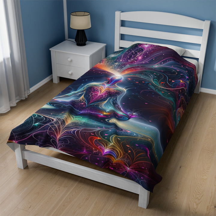 Cosmic Meditation Harmony - Velveteen Plush Blanket - All Over Prints - g(0D·IO) - 60" × 80" - -