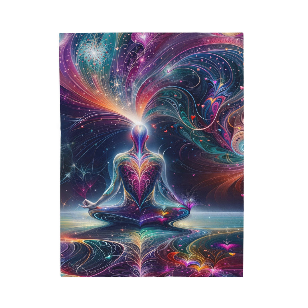 Cosmic Meditation Harmony - Velveteen Plush Blanket - All Over Prints - g(0D·IO) - 30" × 40" - -