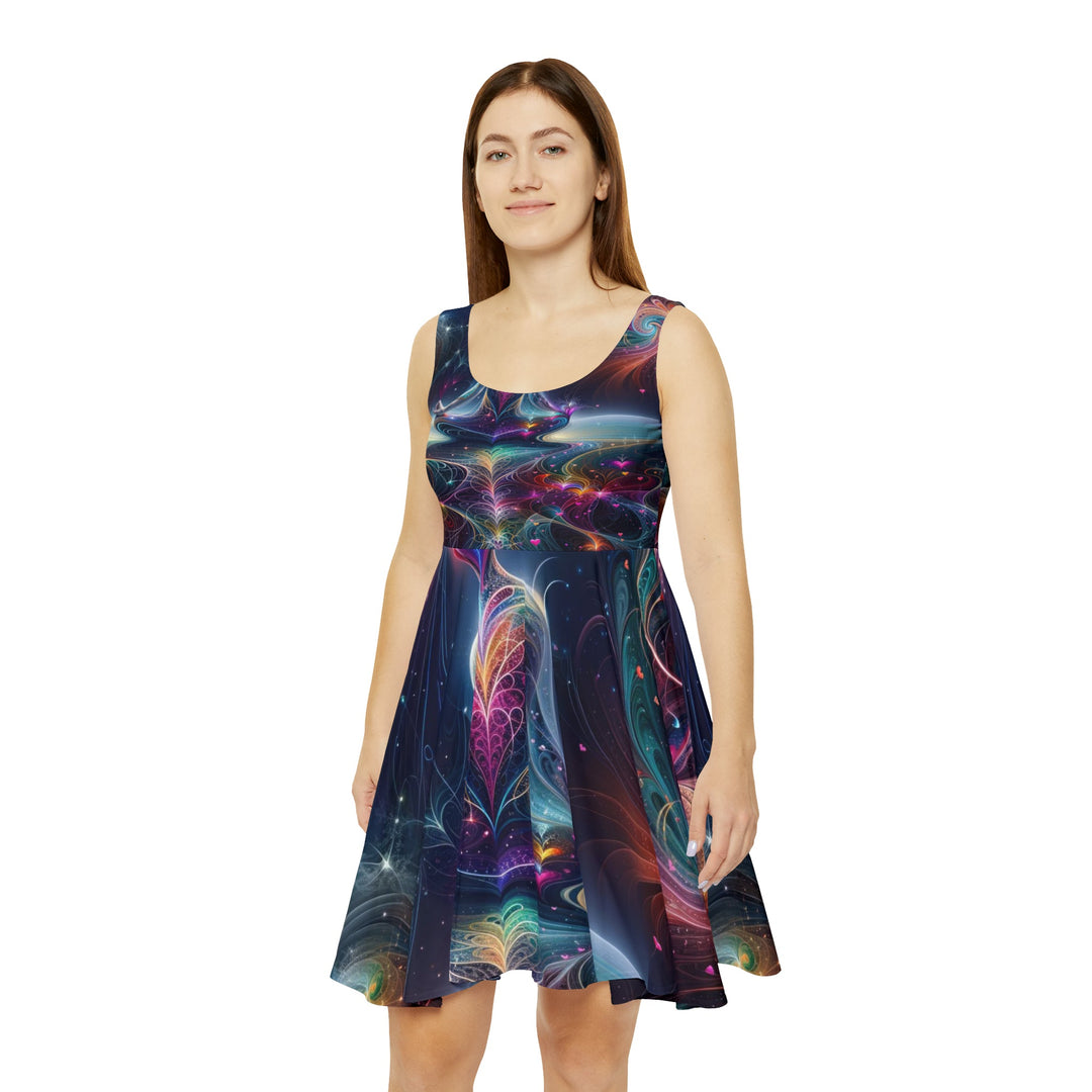 Cosmic Meditation Harmony - Women's Skater Dress - All Over Prints - g(0D·IO) - XS - -