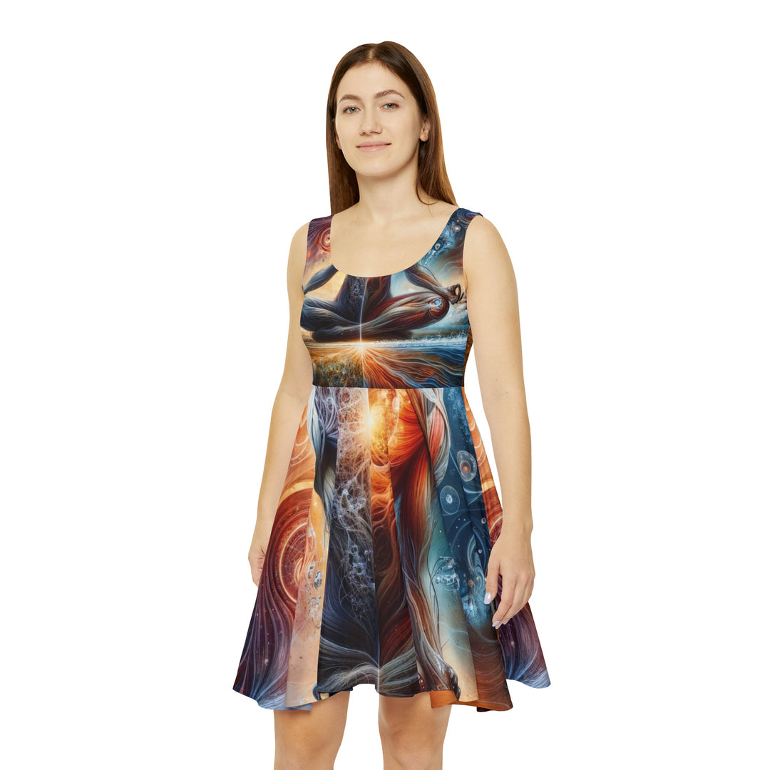 Cosmic Meditation Harmony - Women's Skater Dress - All Over Prints - g(0D·IO) - XS - -