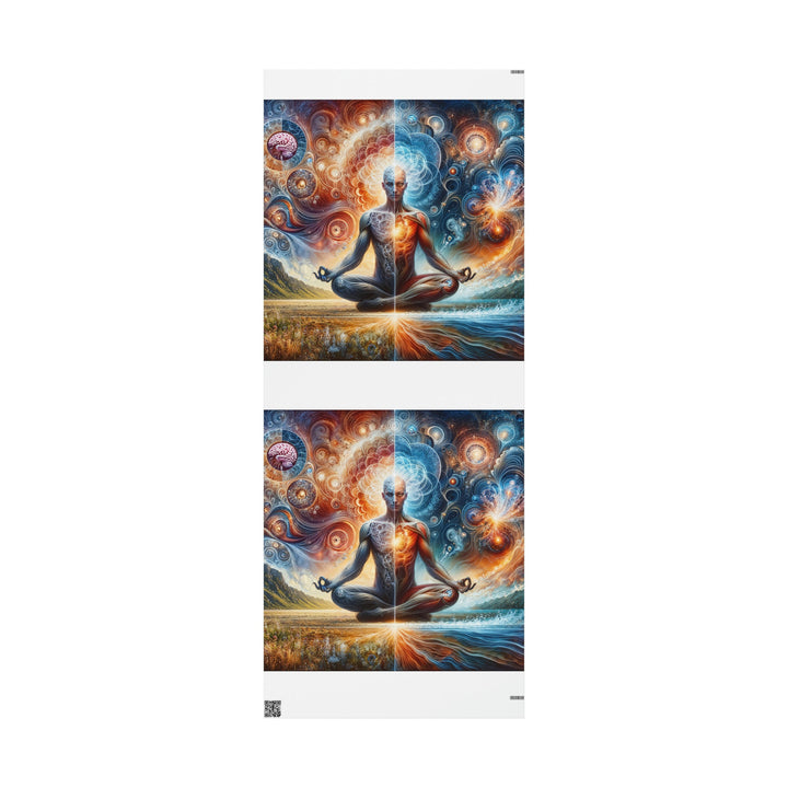 Cosmic Meditation Harmony - Wrapping Paper - Home Decor - g(0D·IO) - 30'' x 72'' - Matte -