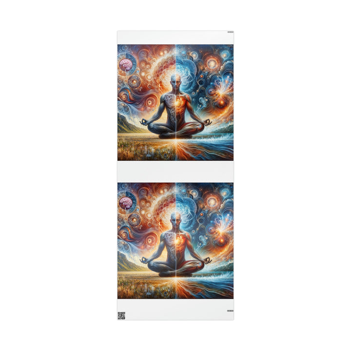 Cosmic Meditation Harmony - Wrapping Paper - Home Decor - g(0D·IO) - 30'' x 72'' - Glossy -