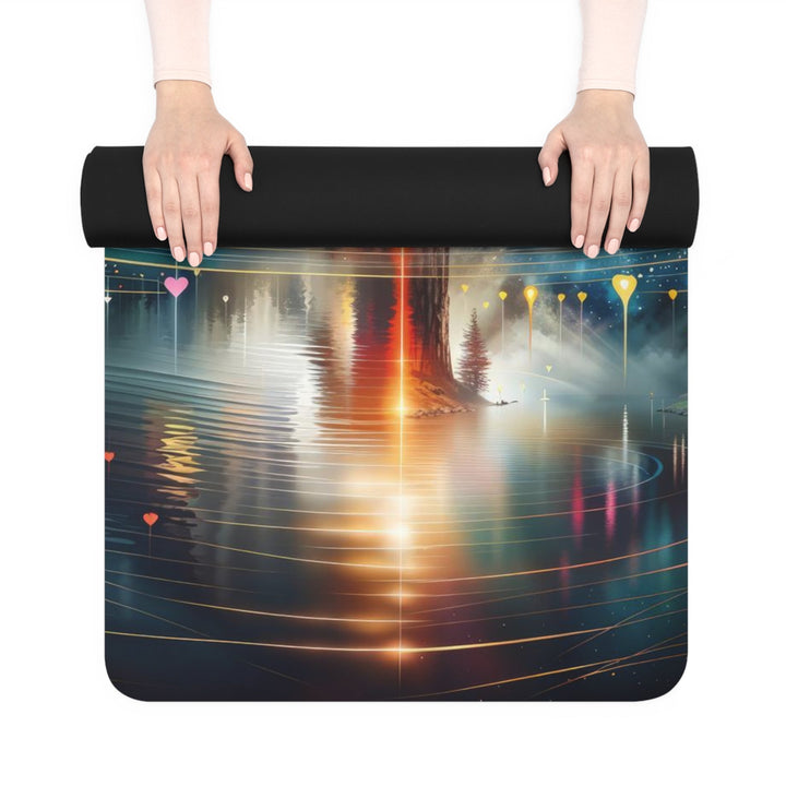 Cosmic Meditation Harmony - Yoga Mat - Home Decor - g(0D·IO) - 24” x 68” - -