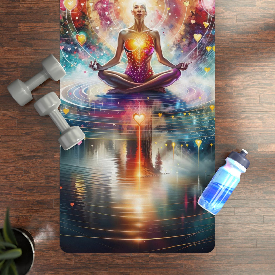Cosmic Meditation Harmony - Yoga Mat - Home Decor - g(0D·IO) - 24” x 68” - -