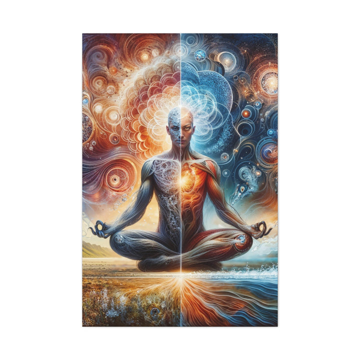 Cosmic Meditation Symbiosis - Matte Canvas Print 1.25" - Canvas - g(0D·IO) - 32″ x 48″ (Vertical) - 1.25" -