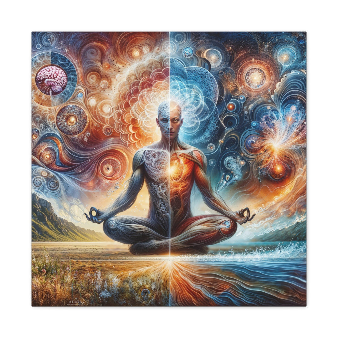 Cosmic Meditation Symbiosis - Matte Canvas Print 1.25" - Canvas - g(0D·IO) - 24″ x 24″ - 1.25" -