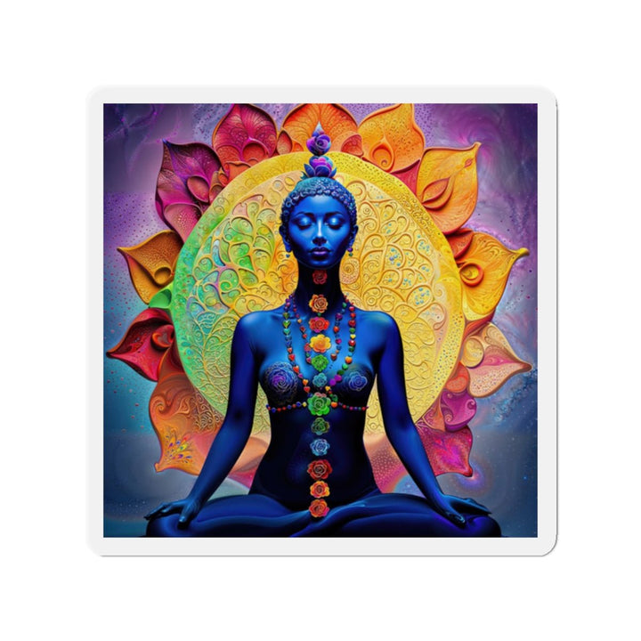 Cosmic Meditative Bloom - Die-cut Magnet - Home Decor - g(0D·IO) - 2" x 2" - Die-Cut - 1 pc