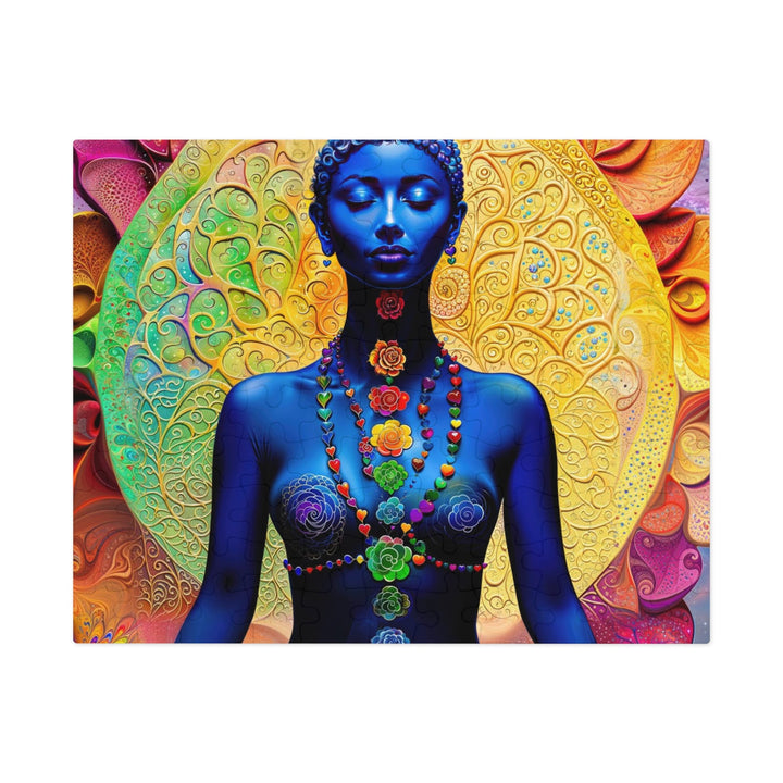 Cosmic Meditative Bloom - Jigsaw Puzzle (100, 252, 500, 1000 pieces) - Puzzle - g(0D·IO) - 9.6" × 8" (110 pcs) - -