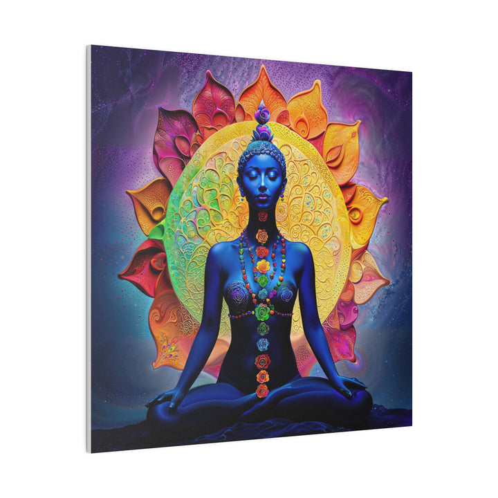 Cosmic Meditative Bloom - Matte Canvas - Canvas - g(0D·IO) - 32" x 32" (Square) - 0.75'' -