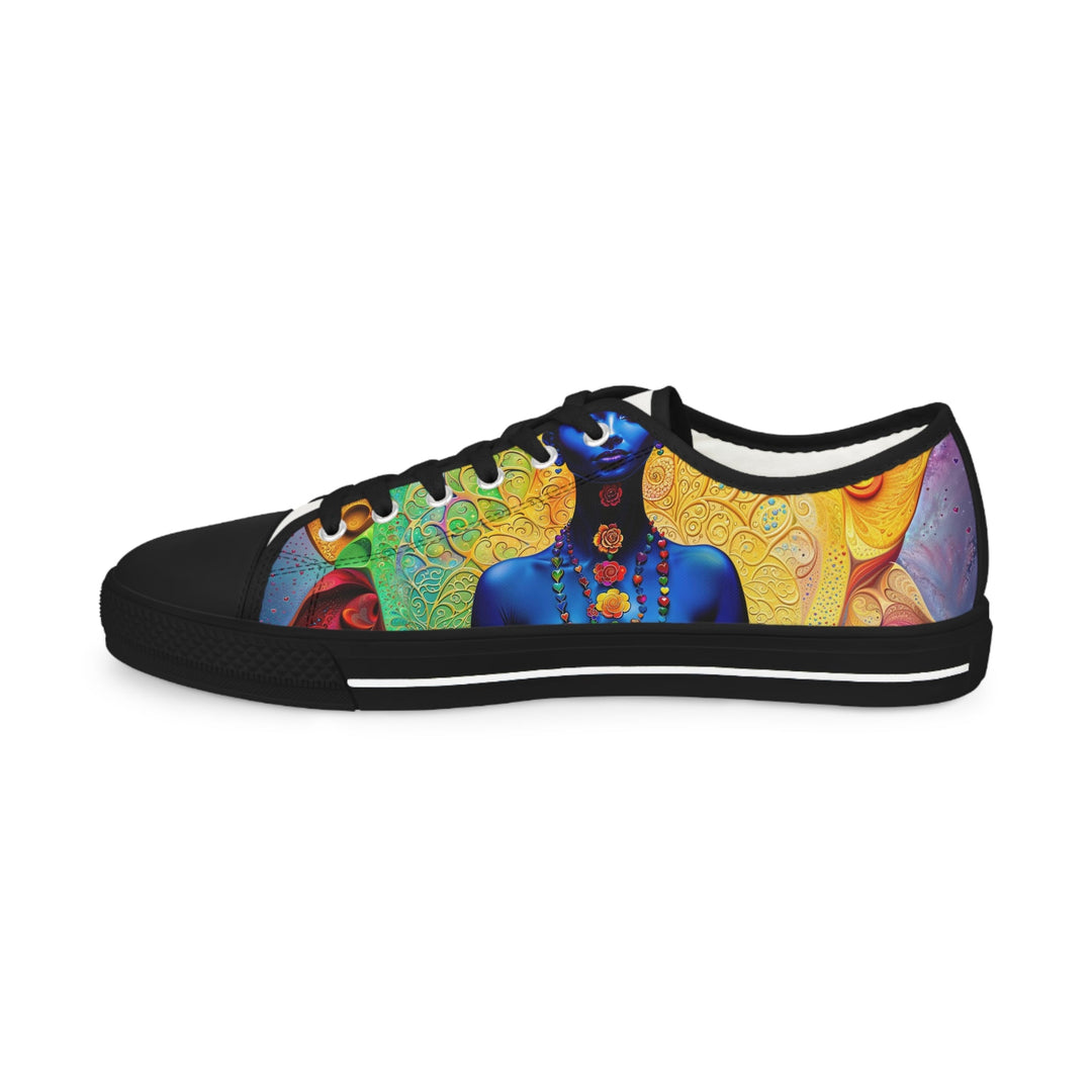 Cosmic Meditative Bloom - Men's Lowtop Sneakers - Shoes - g(0D·IO) - US 5 - Black sole -