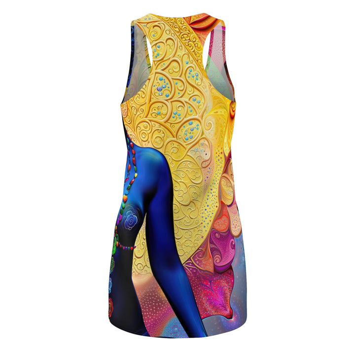 Cosmic Meditative Bloom - Racerback Dress - All Over Prints - g(0D·IO) - XS - -