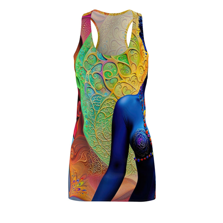 Cosmic Meditative Bloom - Racerback Dress - All Over Prints - g(0D·IO) - XS - -