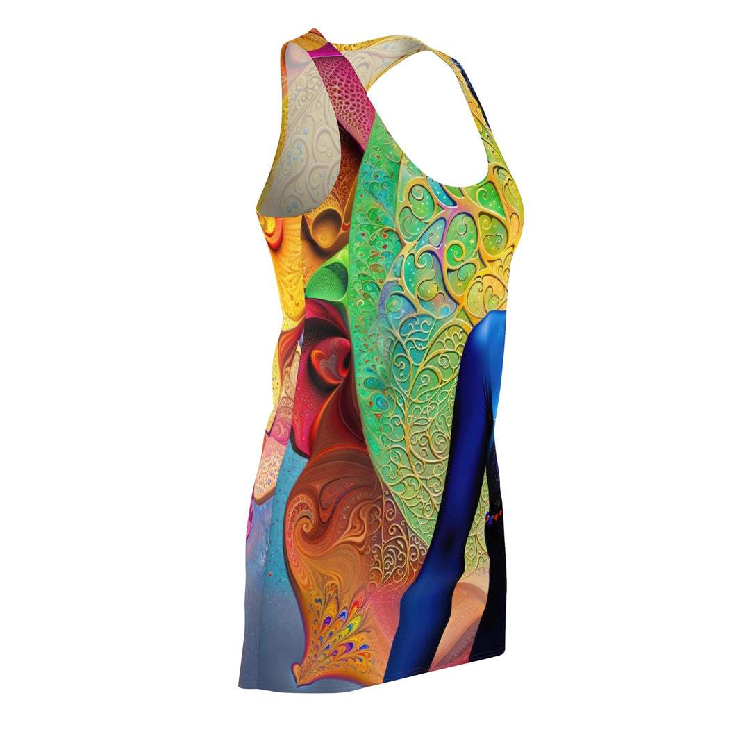 Cosmic Meditative Bloom - Racerback Dress - All Over Prints - g(0D·IO) - XS - -