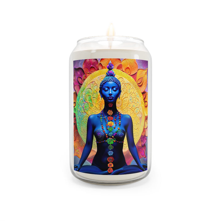 Cosmic Meditative Bloom - Scented Candle - Home Decor - g(0D·IO) - Comfort Spice - 13.75oz -