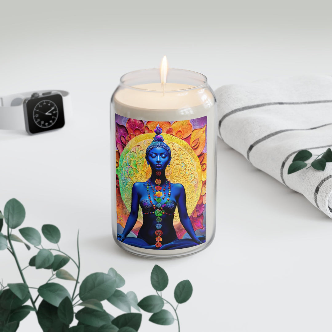 Cosmic Meditative Bloom - Scented Candle - Home Decor - g(0D·IO) - Vanilla Bean - 13.75oz -
