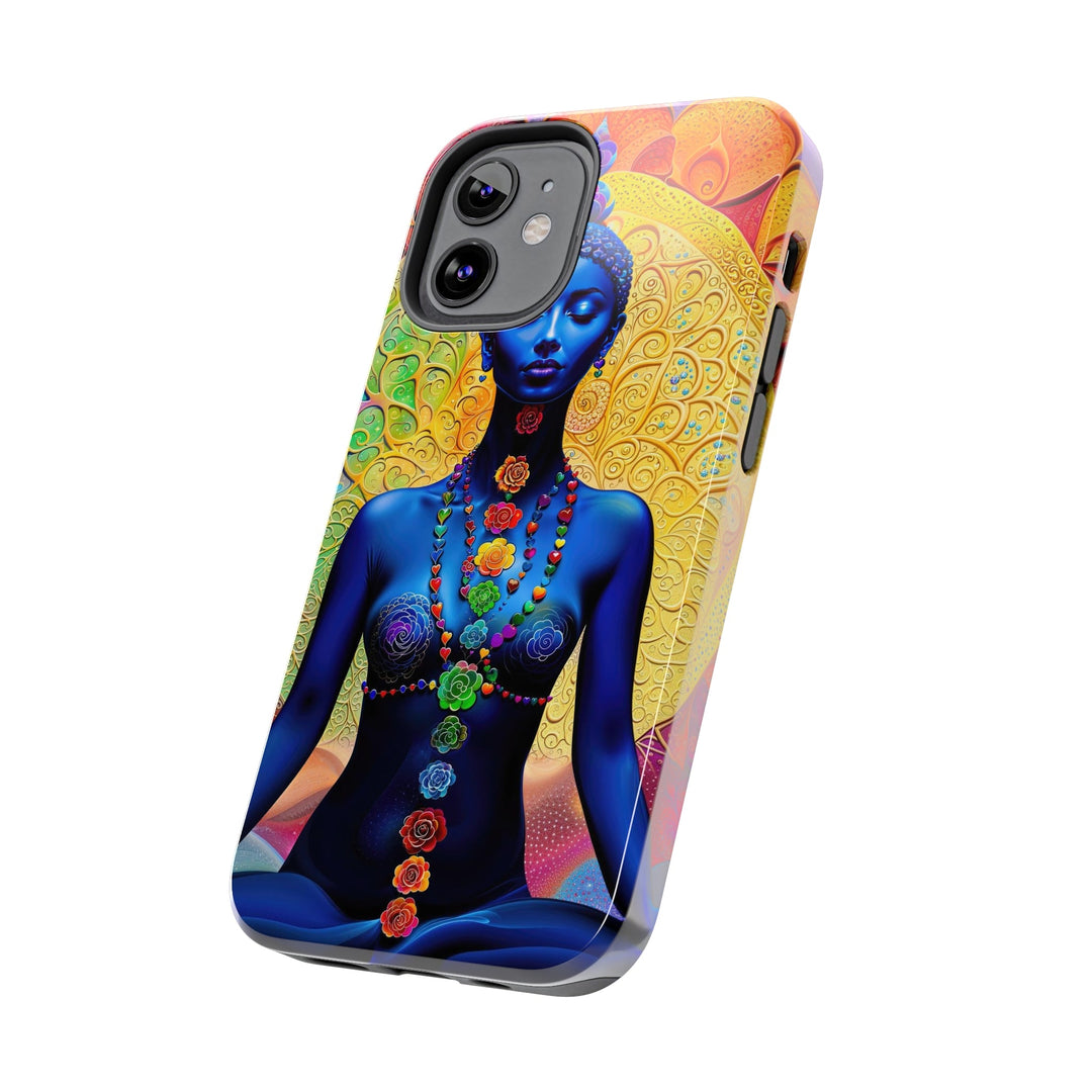 Cosmic Meditative Bloom - Tough Phone Case - Phone Case - g(0D·IO) - iPhone 13 Mini - -