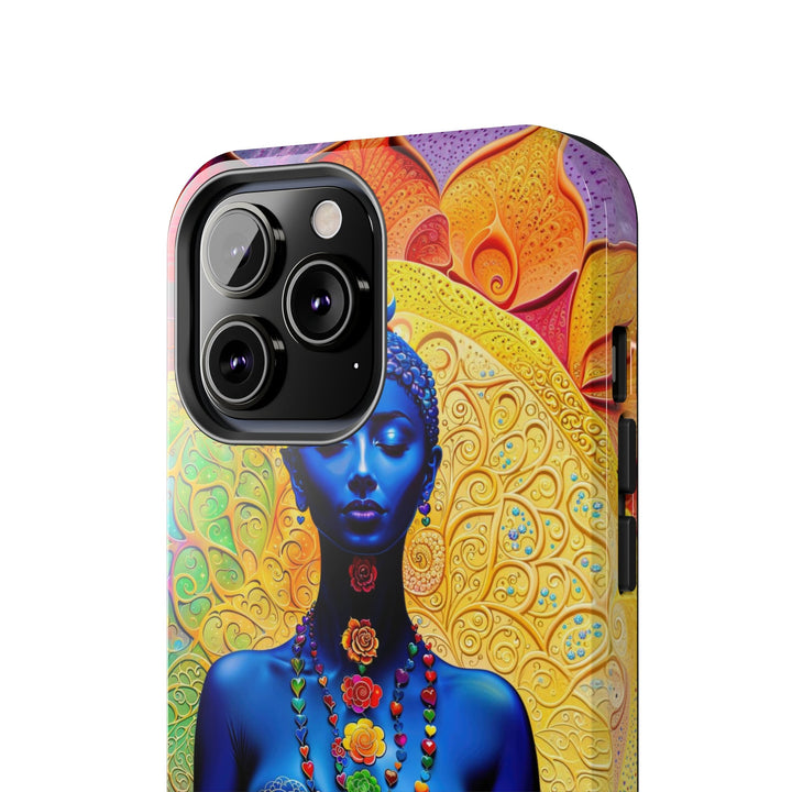 Cosmic Meditative Bloom - Tough Phone Case - Phone Case - g(0D·IO) - iPhone 13 Mini - -