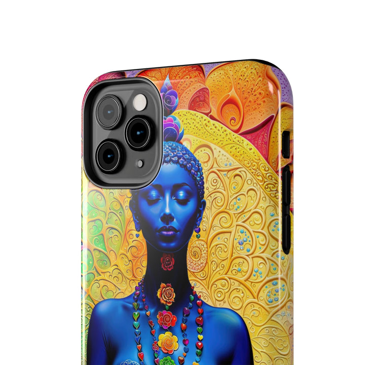 Cosmic Meditative Bloom - Tough Phone Case - Phone Case - g(0D·IO) - iPhone 13 Mini - -