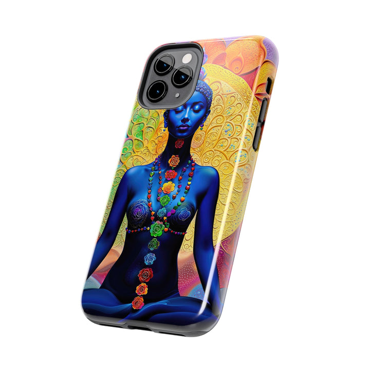 Cosmic Meditative Bloom - Tough Phone Case - Phone Case - g(0D·IO) - iPhone 13 Mini - -