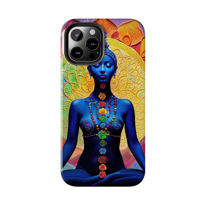 Cosmic Meditative Bloom - Tough Phone Case - Phone Case - g(0D·IO) - iPhone 13 Mini - -