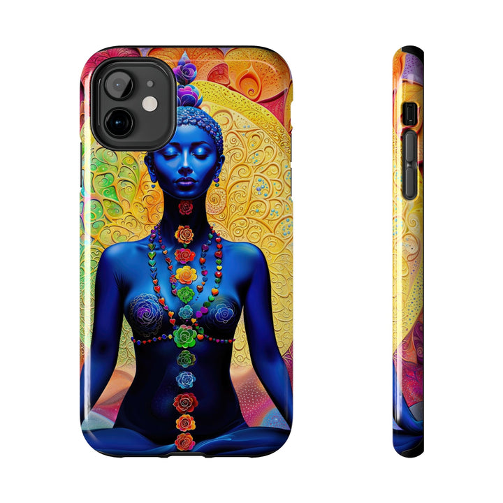 Cosmic Meditative Bloom - Tough Phone Case - Phone Case - g(0D·IO) - iPhone 11 - -