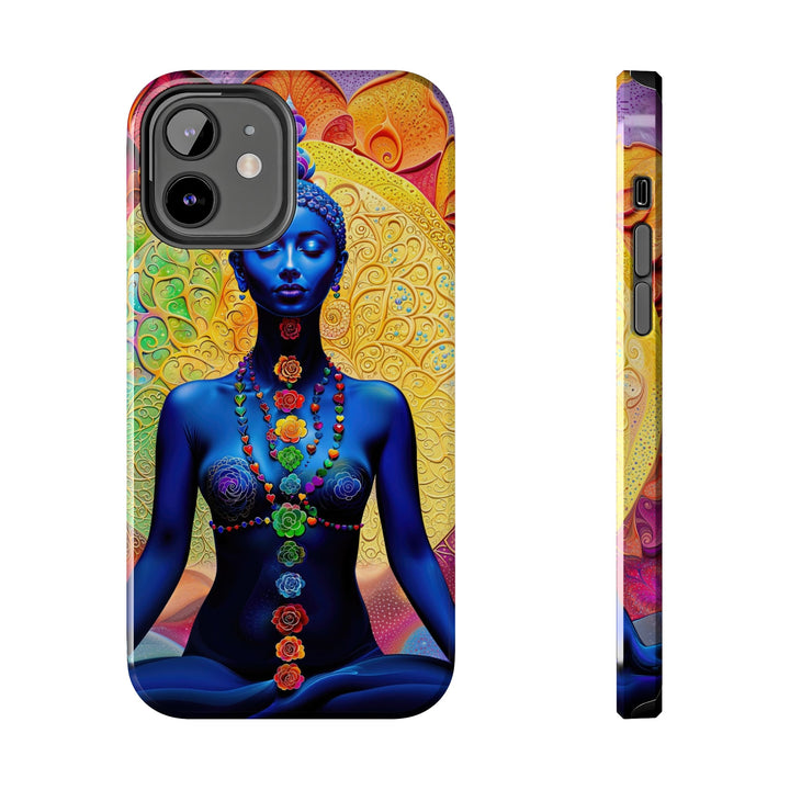 Cosmic Meditative Bloom - Tough Phone Case - Phone Case - g(0D·IO) - iPhone 12 - -