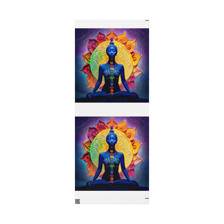 Cosmic Meditative Bloom - Wrapping Paper - Home Decor - g(0D·IO) - 30'' x 72'' - Matte -