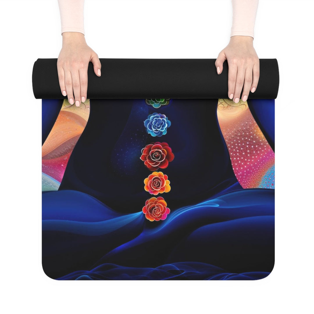 Cosmic Meditative Bloom - Yoga Mat - Home Decor - g(0D·IO) - 24” x 68” - -