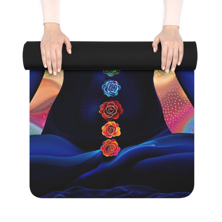 Cosmic Meditative Bloom - Yoga Mat - Home Decor - g(0D·IO) - 24” x 68” - -