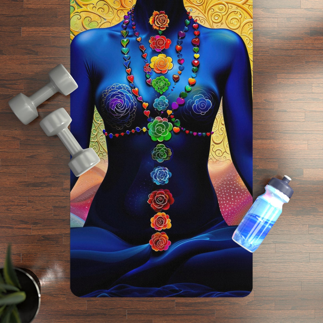 Cosmic Meditative Bloom - Yoga Mat - Home Decor - g(0D·IO) - 24” x 68” - -