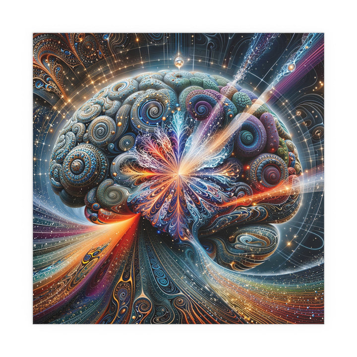 Cosmic Mind Energy - Indoor and Outdoor Silk Poster - Poster - g(0D·IO) - 30″ x 30″ (Square) - Semi Glossy -