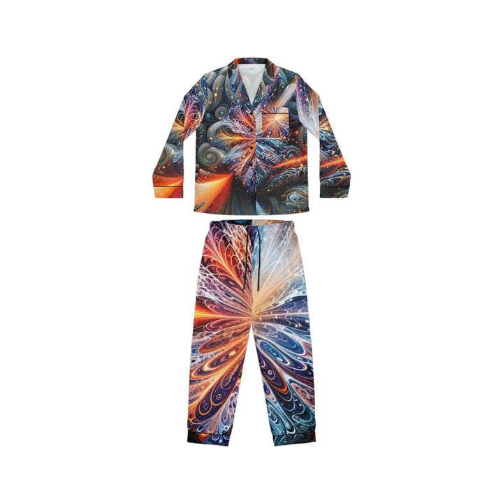 Cosmic Mind Energy - Women's Satin Pajamas - All Over Prints - g(0D·IO) - XS/S - Black -