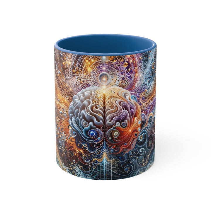 Cosmic Mind Symphony - Accent Coffee Mug - Mug - g(0D·IO) - Blue - 11oz -