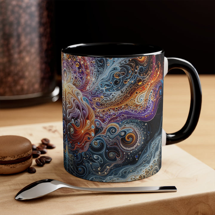 Cosmic Mind Symphony - Accent Coffee Mug - Mug - g(0D·IO) - Pink - 11oz -