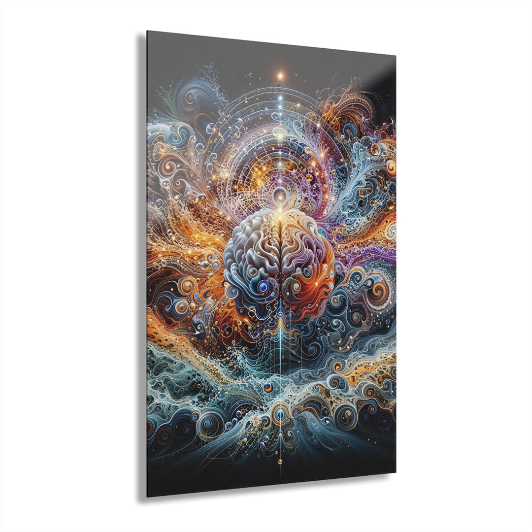 Cosmic Mind Symphony - Acrylic Prints (French Cleat Hanging) - Home Decor - g(0D·IO) - 24" x 36" (Vertical) - 0.25'' -